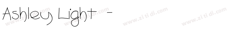 Ashley Light字体字体转换